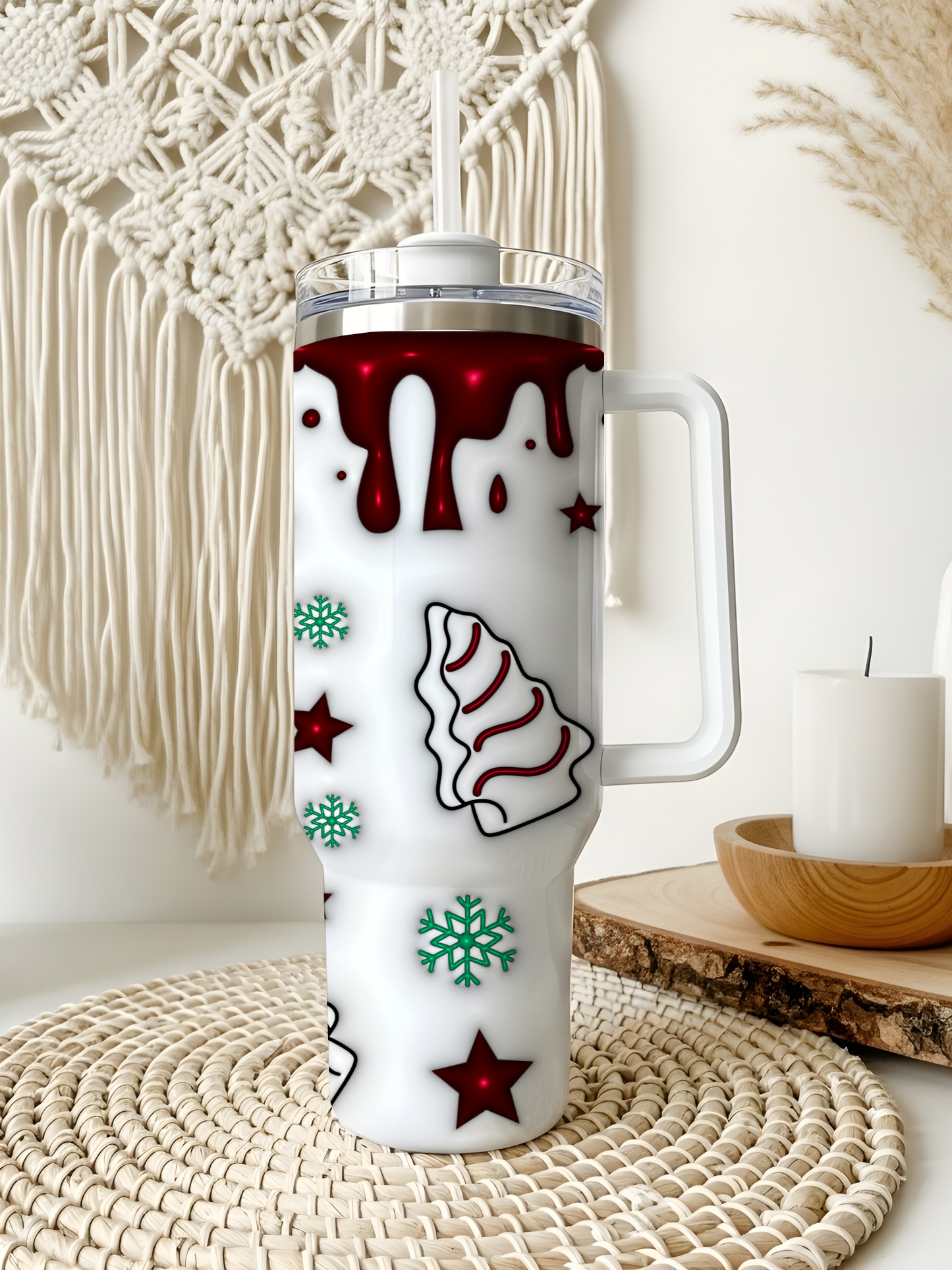 3D Christmas Tree Tumbler