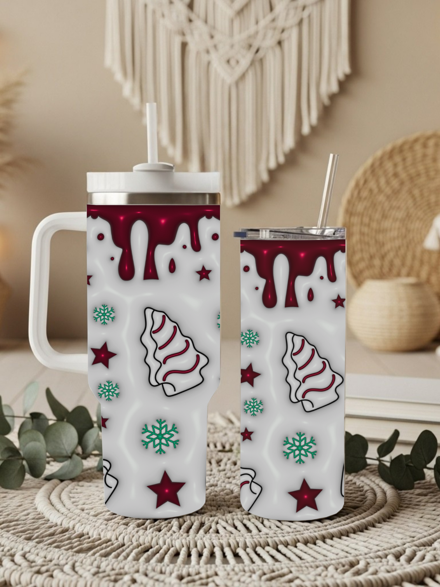 3D Christmas Tree Tumbler