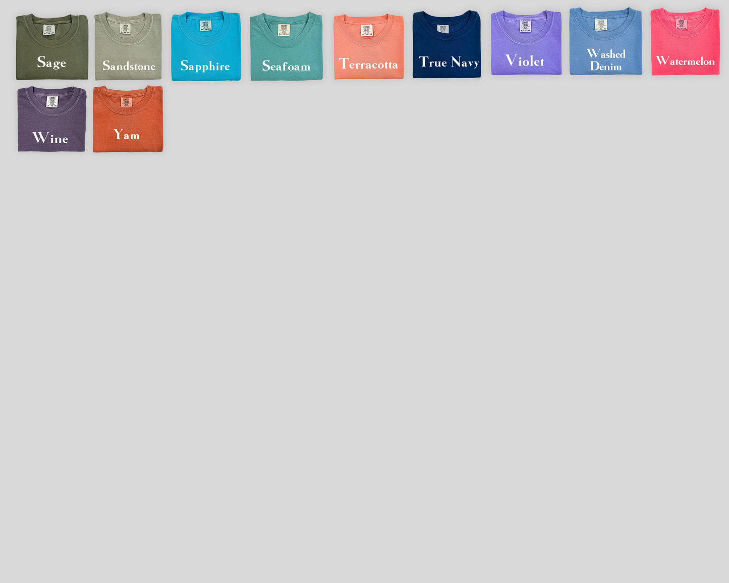 Custom Comfort Colors