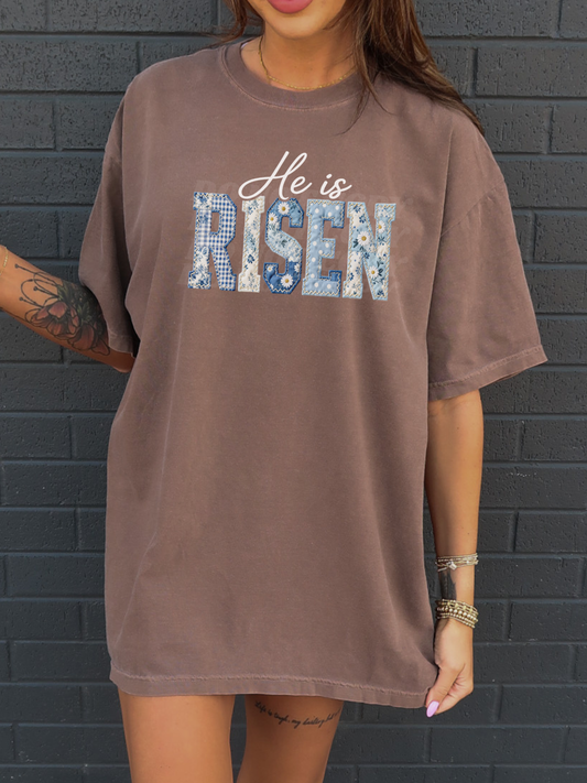 Denim He is Risen