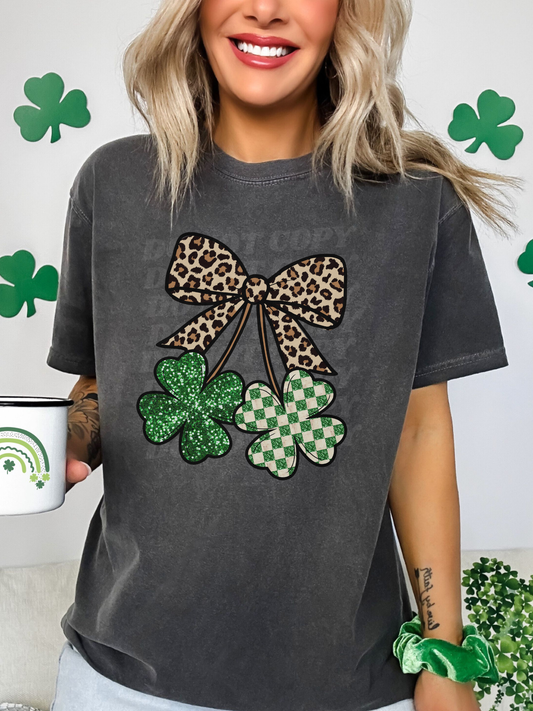FAUX Glitter Shamrock Cherries