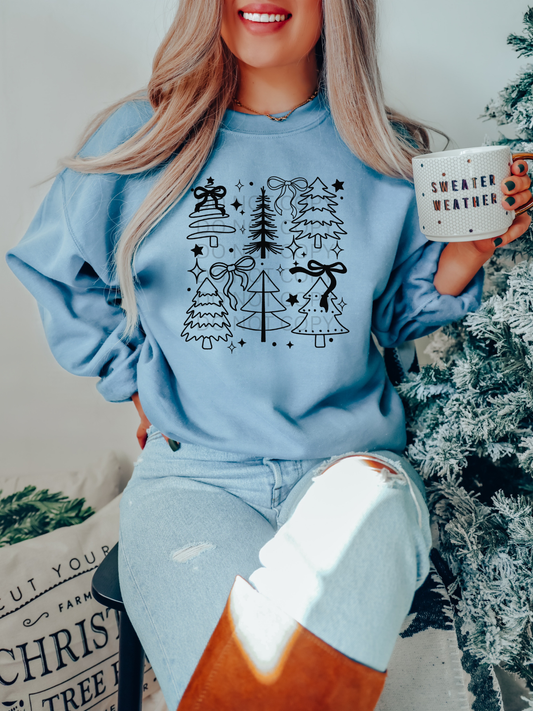 Doodle Trees Crewneck
