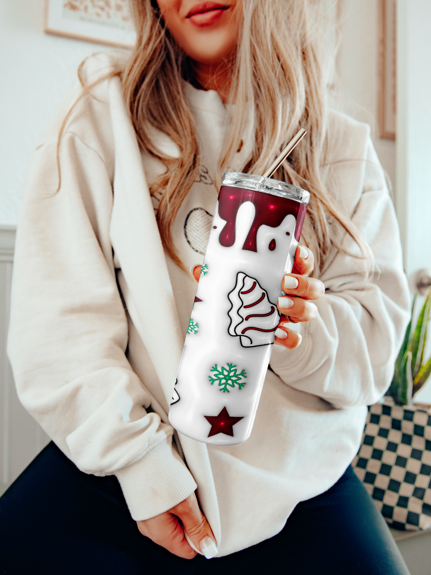 3D Christmas Tree Tumbler