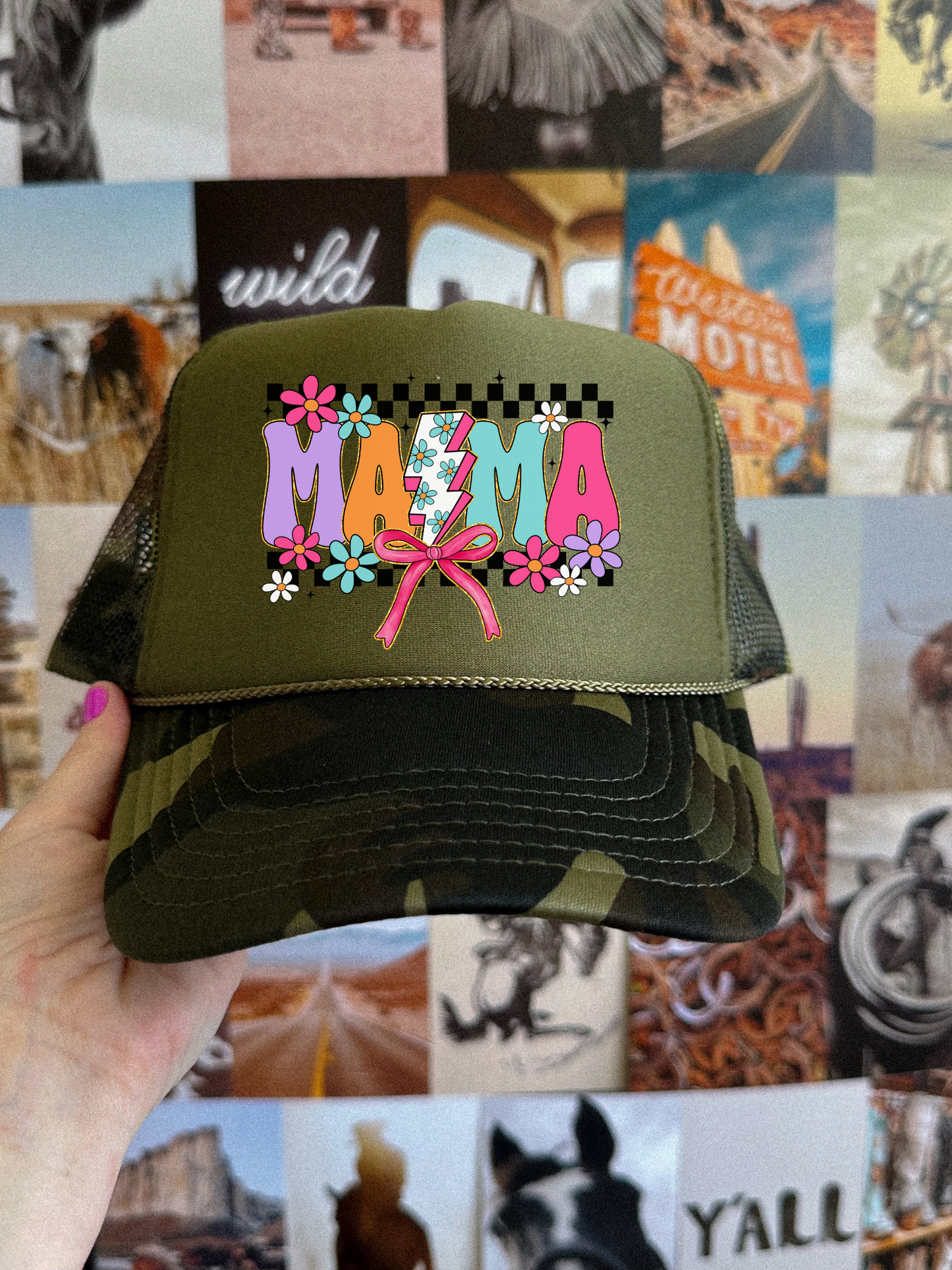 Retro Mama Trucker Hat