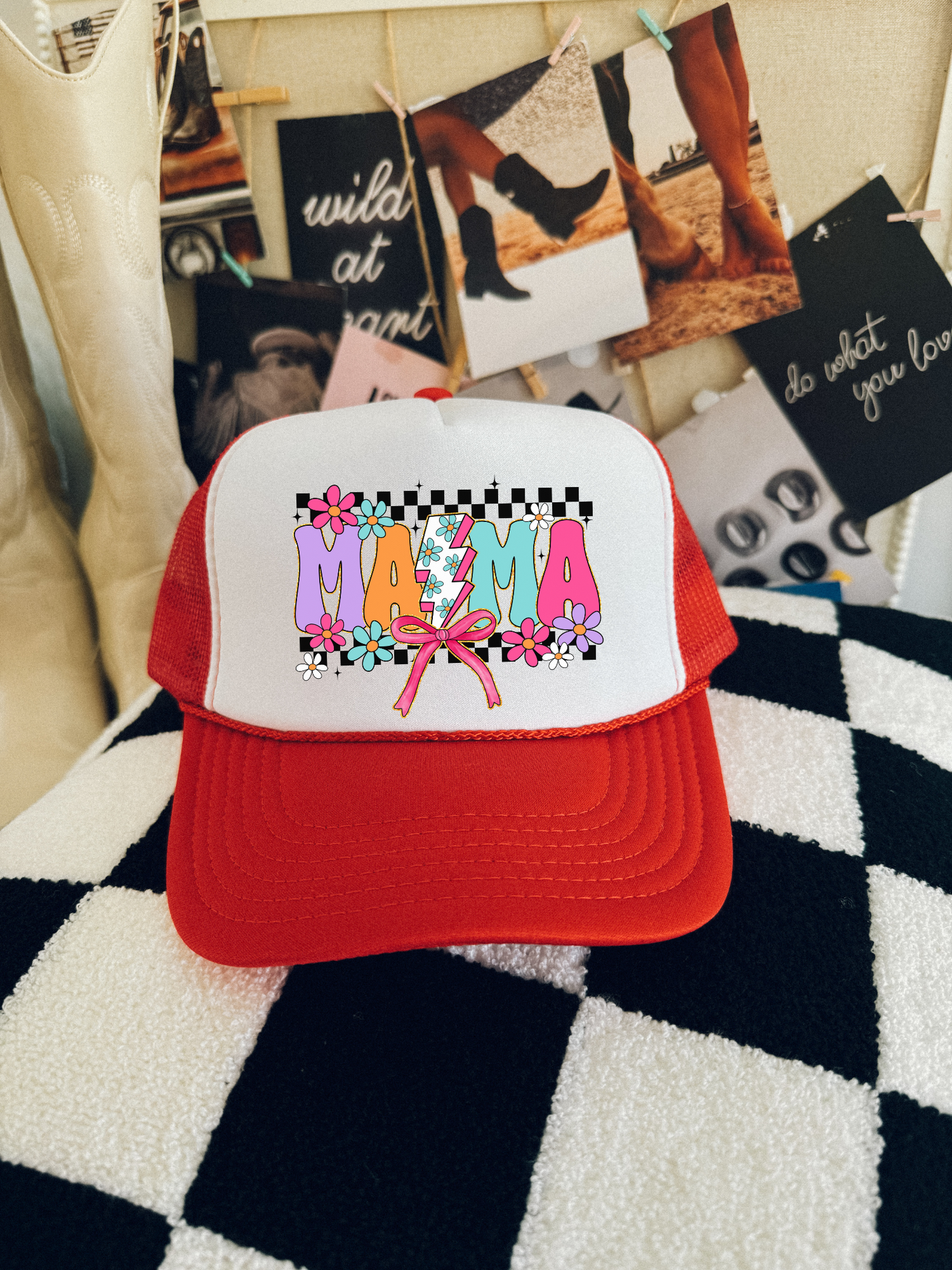 Retro Mama Trucker Hat