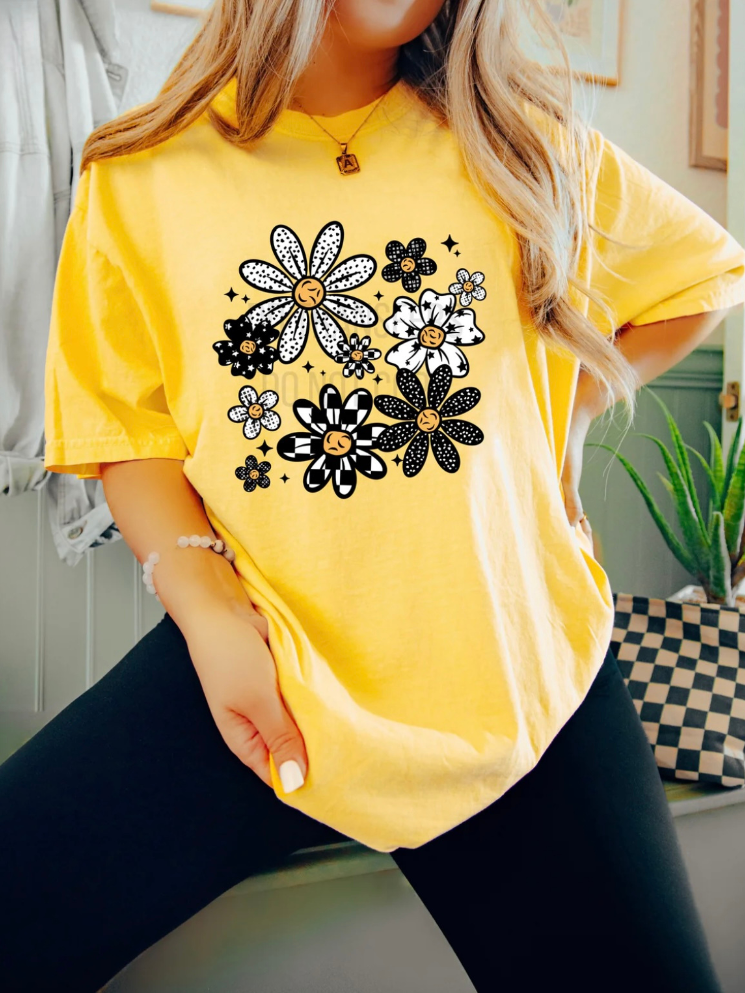 Checkered Daisy – TheCraftySunflowerShop