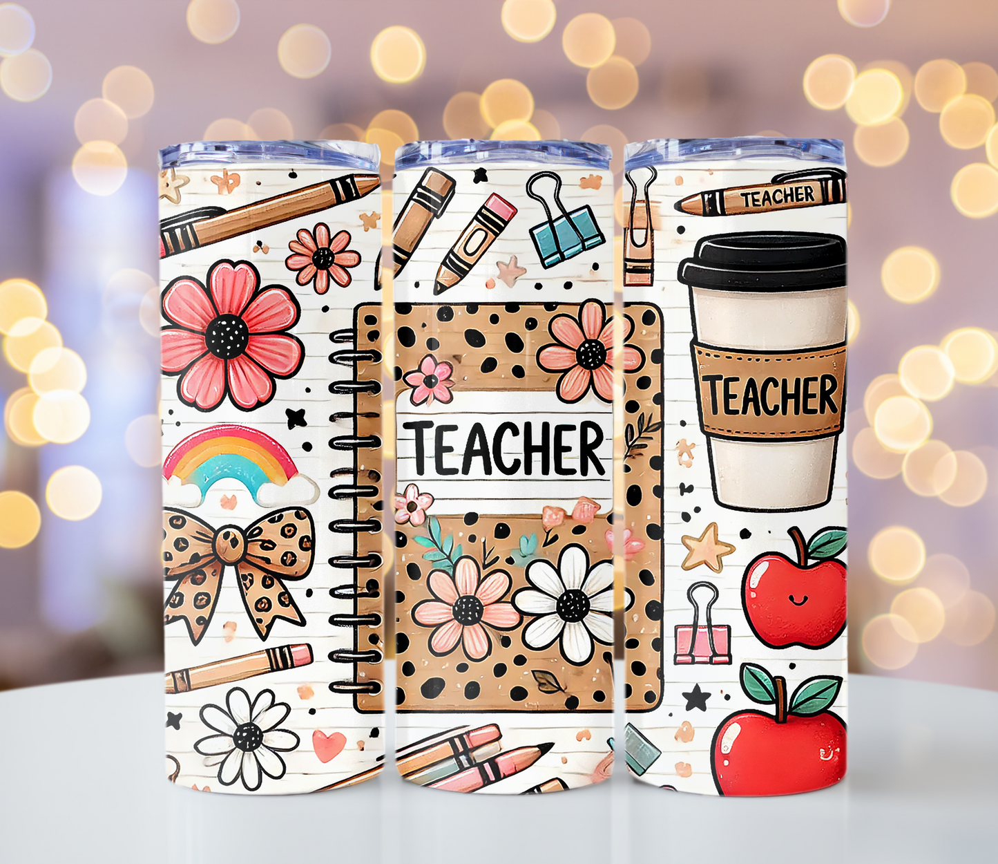Leopard Teacher Tumbler