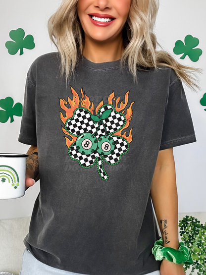 Retro Checkered Shamrock