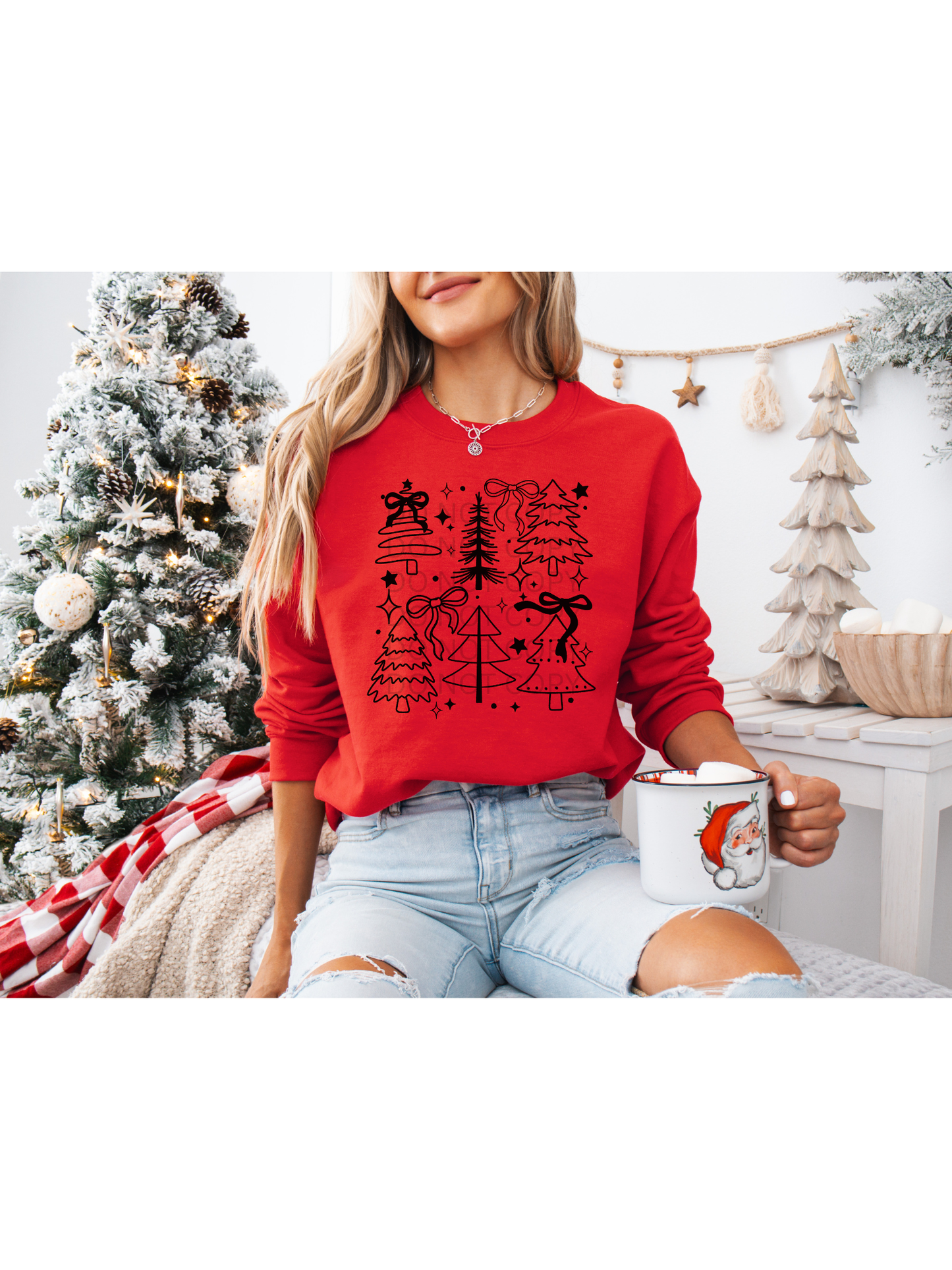 Doodle Trees Crewneck