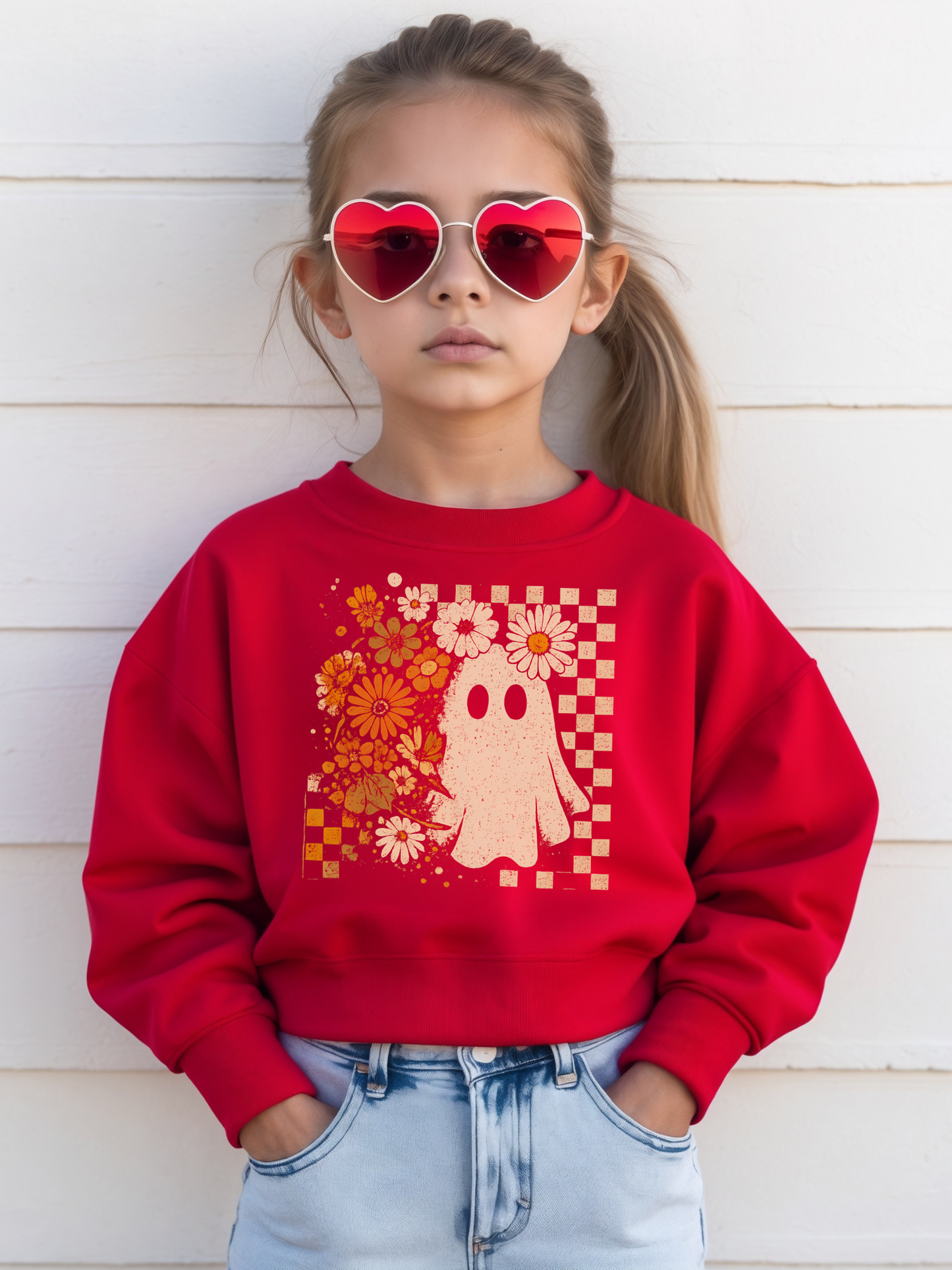 Floral Ghost Crewneck