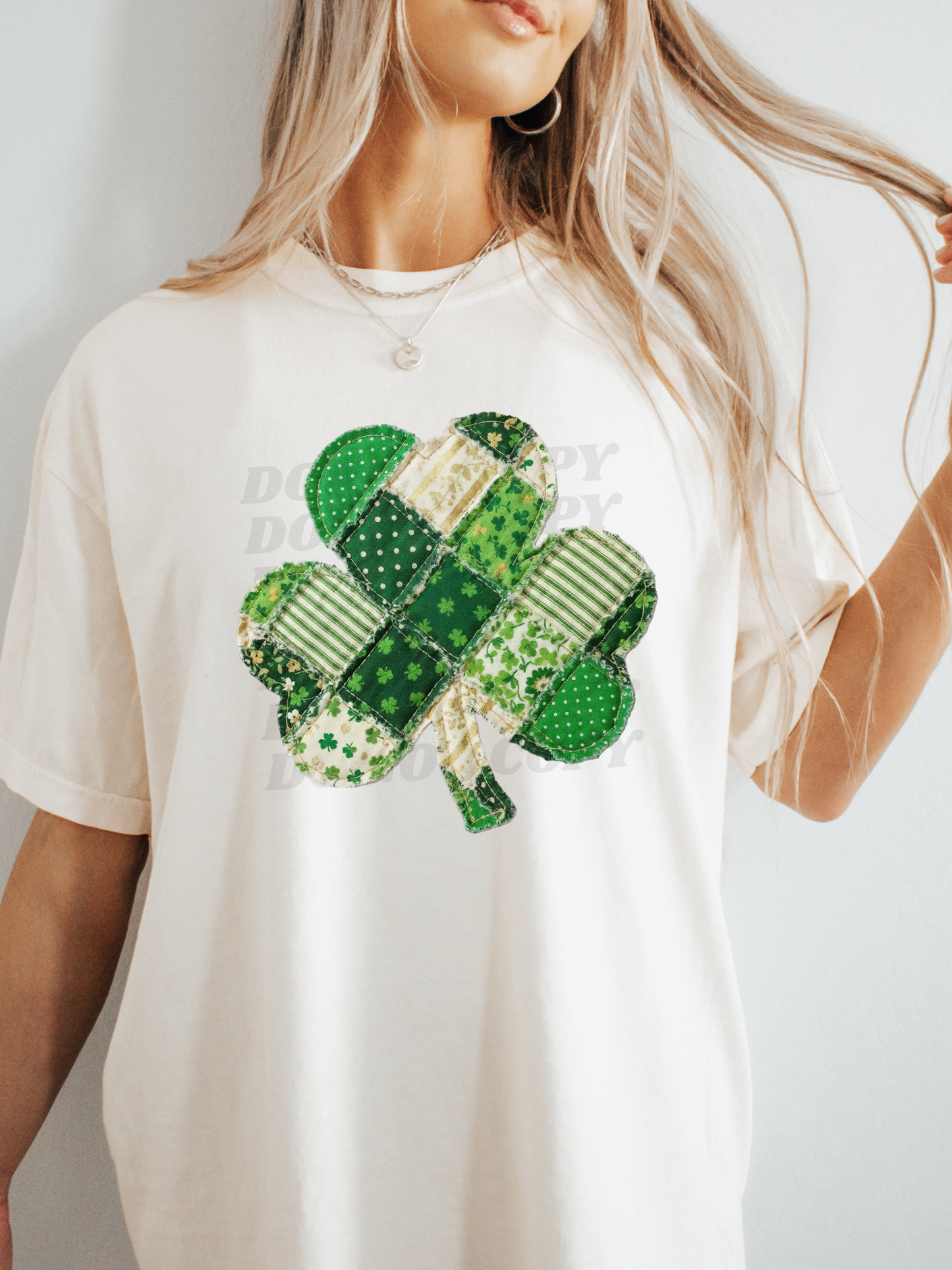 FAUX Patchwork Shamrock