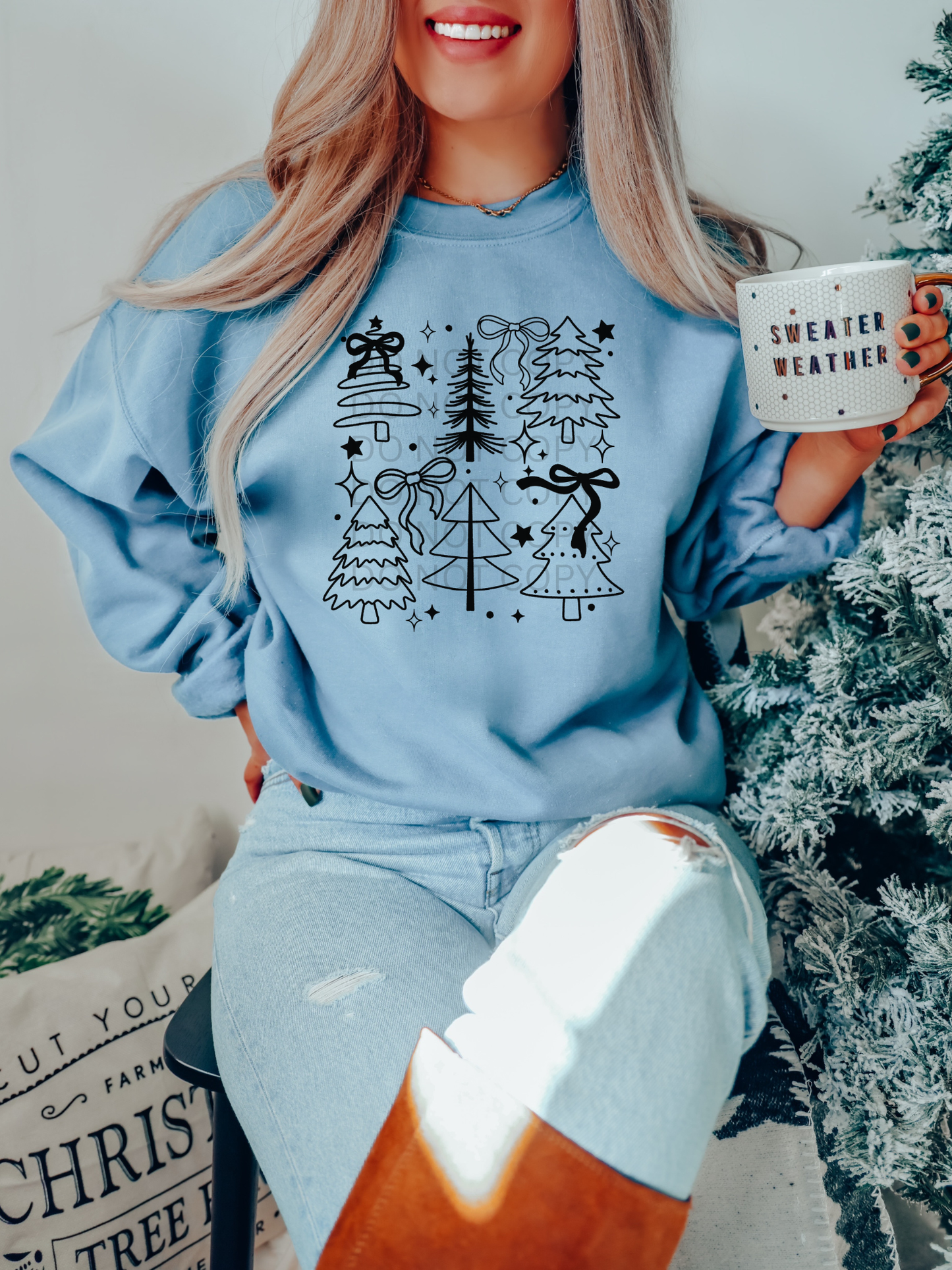 Doodle Trees Crewneck