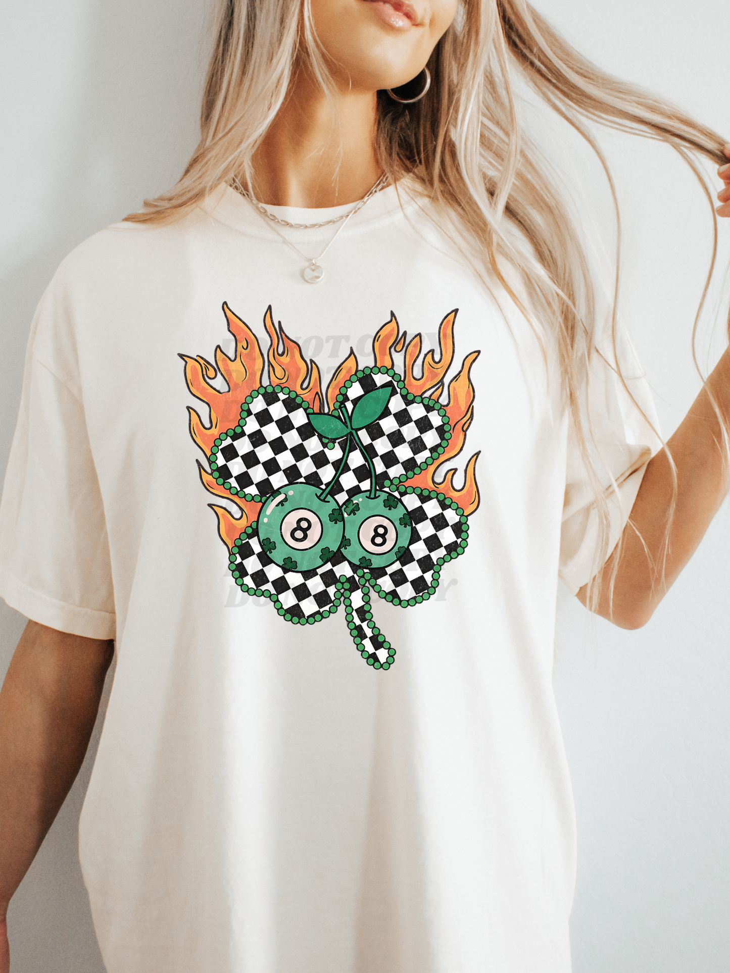 Retro Checkered Shamrock