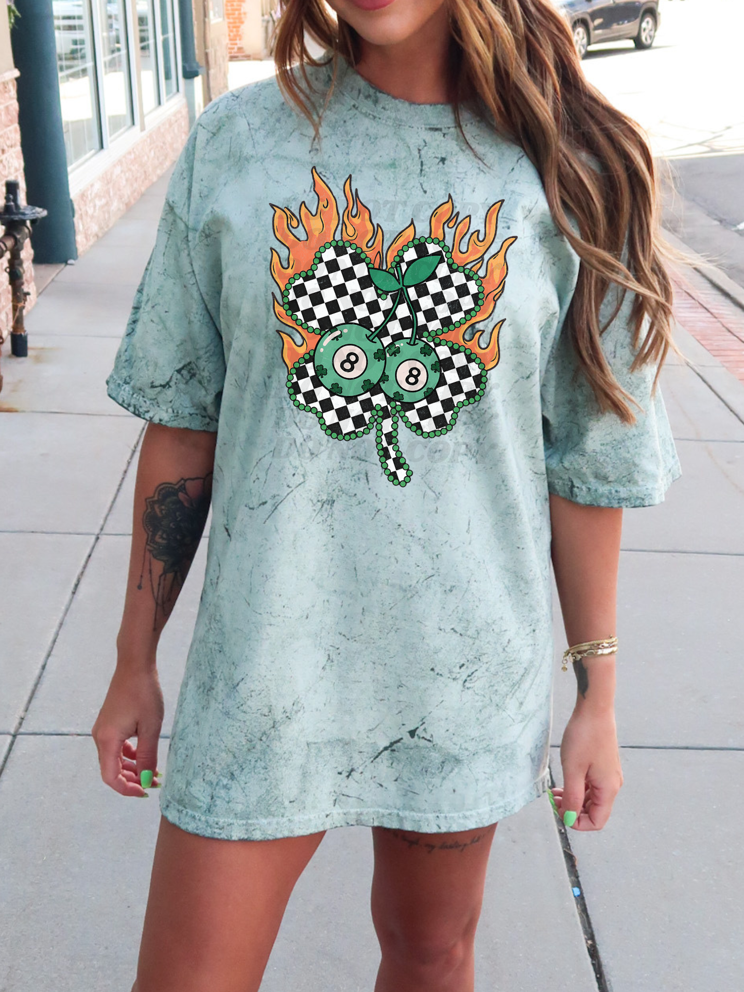 Retro Checkered Shamrock