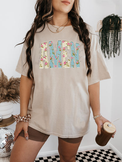 FAUX Pearl Floral Amen