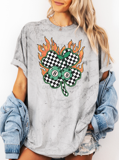 Retro Checkered Shamrock