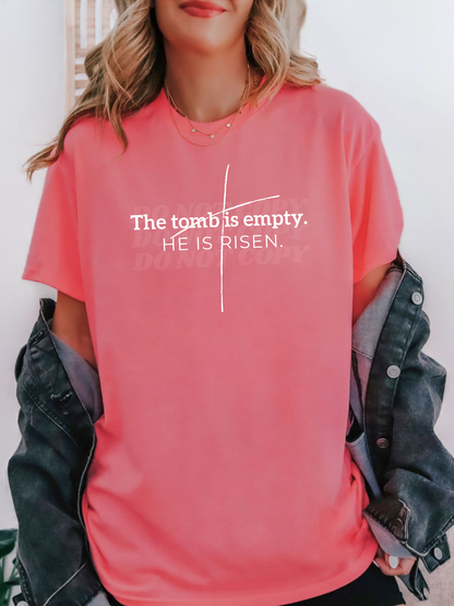 White The Tomb is Empty, He is Risen