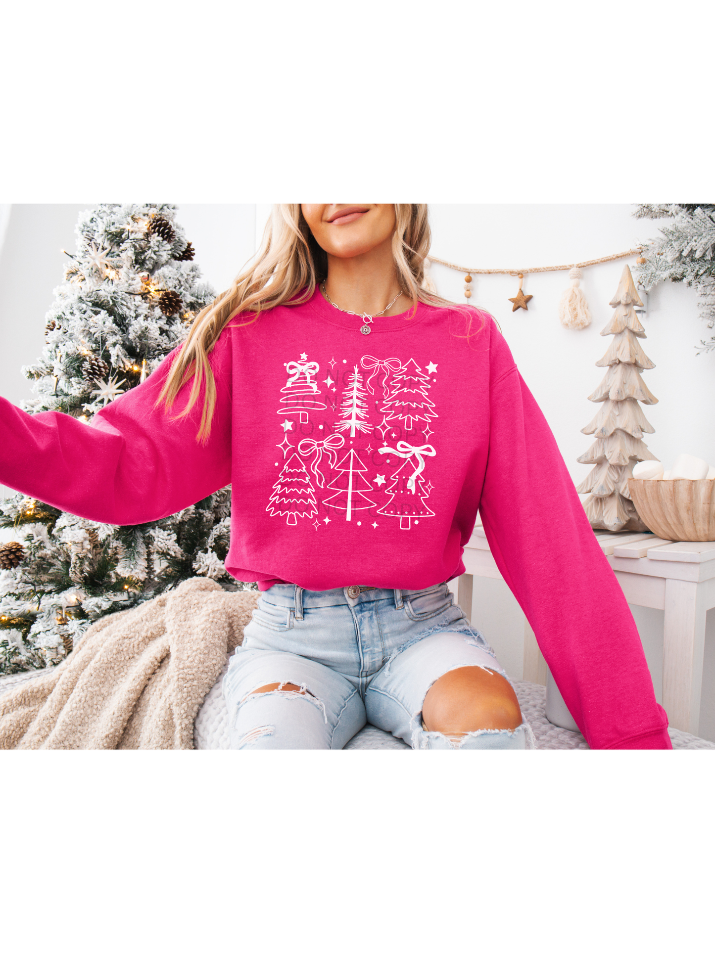 Doodle Trees Crewneck