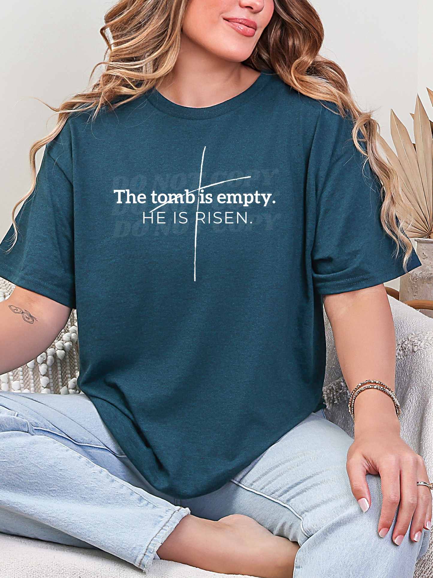 White The Tomb is Empty, He is Risen