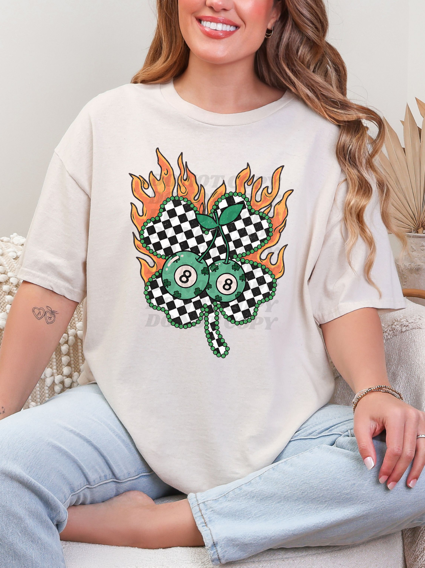 Retro Checkered Shamrock