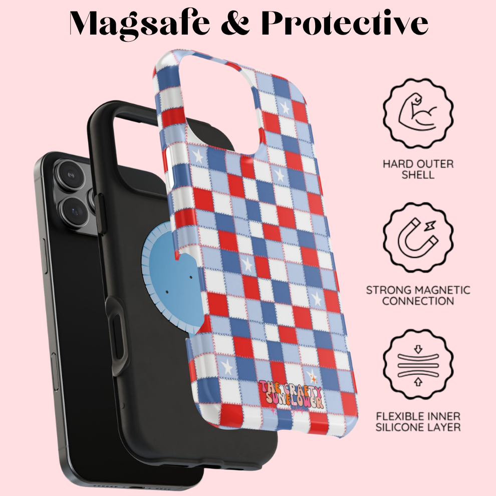 Stars Spangled Patchwork MagSafe Phone Case