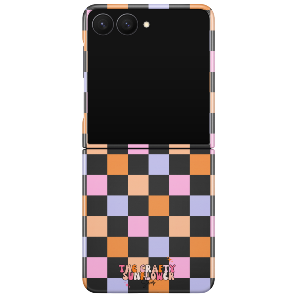 Candy Corn Checkered MagSafe Phone Case