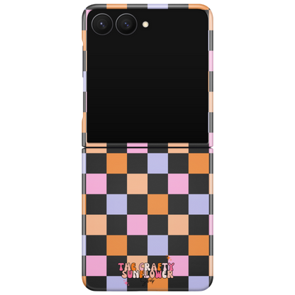 Candy Corn Checkered MagSafe Phone Case
