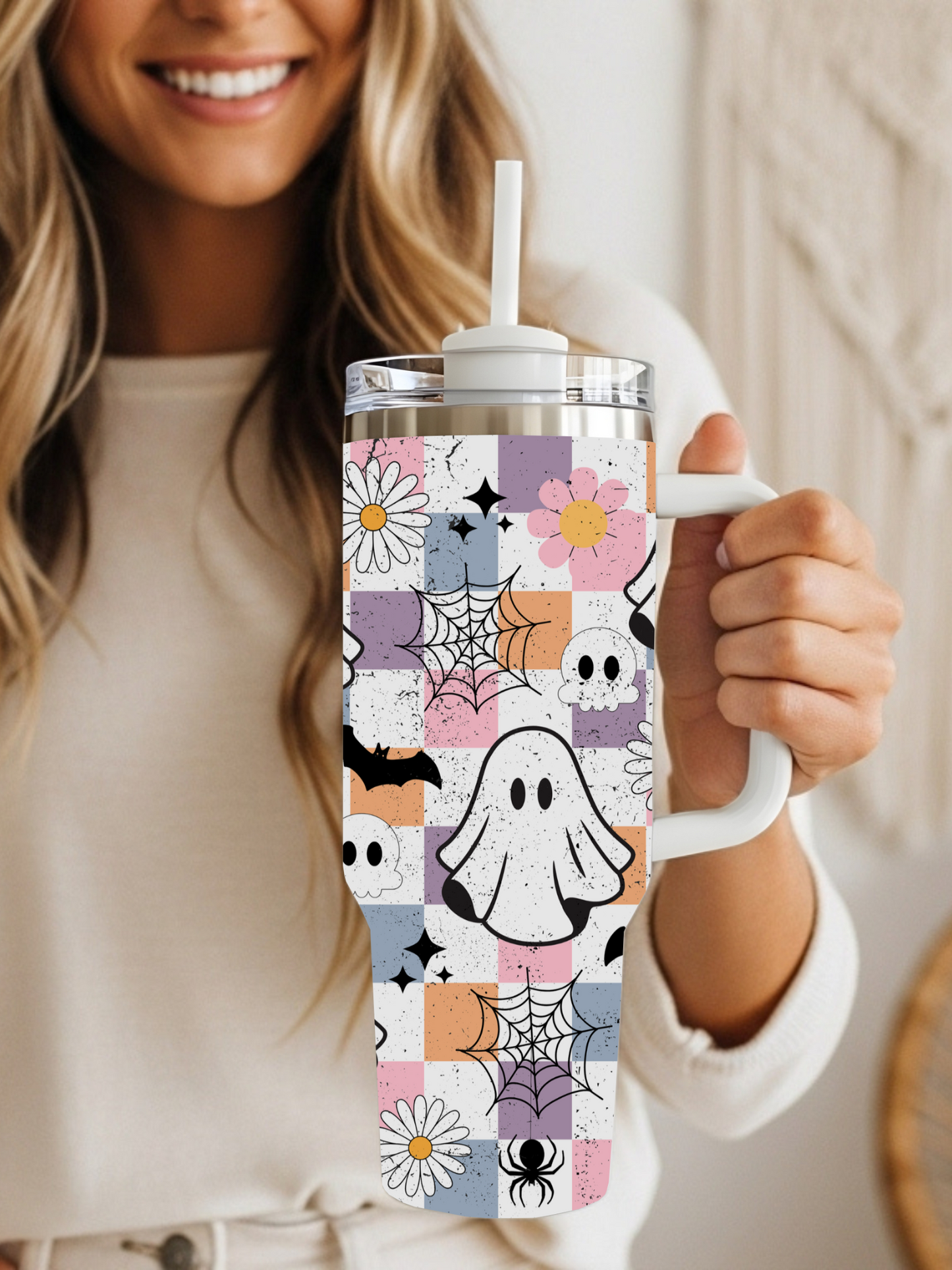 Retro Ghost Tumbler
