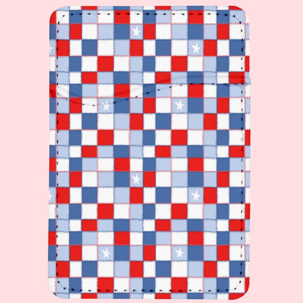 Stars Spangled Patchwork MagSafe Card Holder