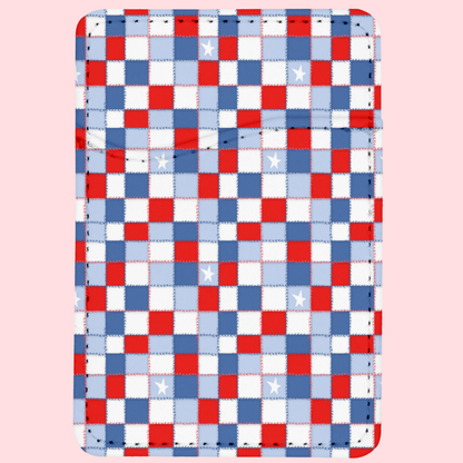Stars Spangled Patchwork MagSafe Card Holder