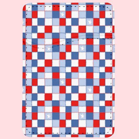 Stars Spangled Patchwork MagSafe Card Holder