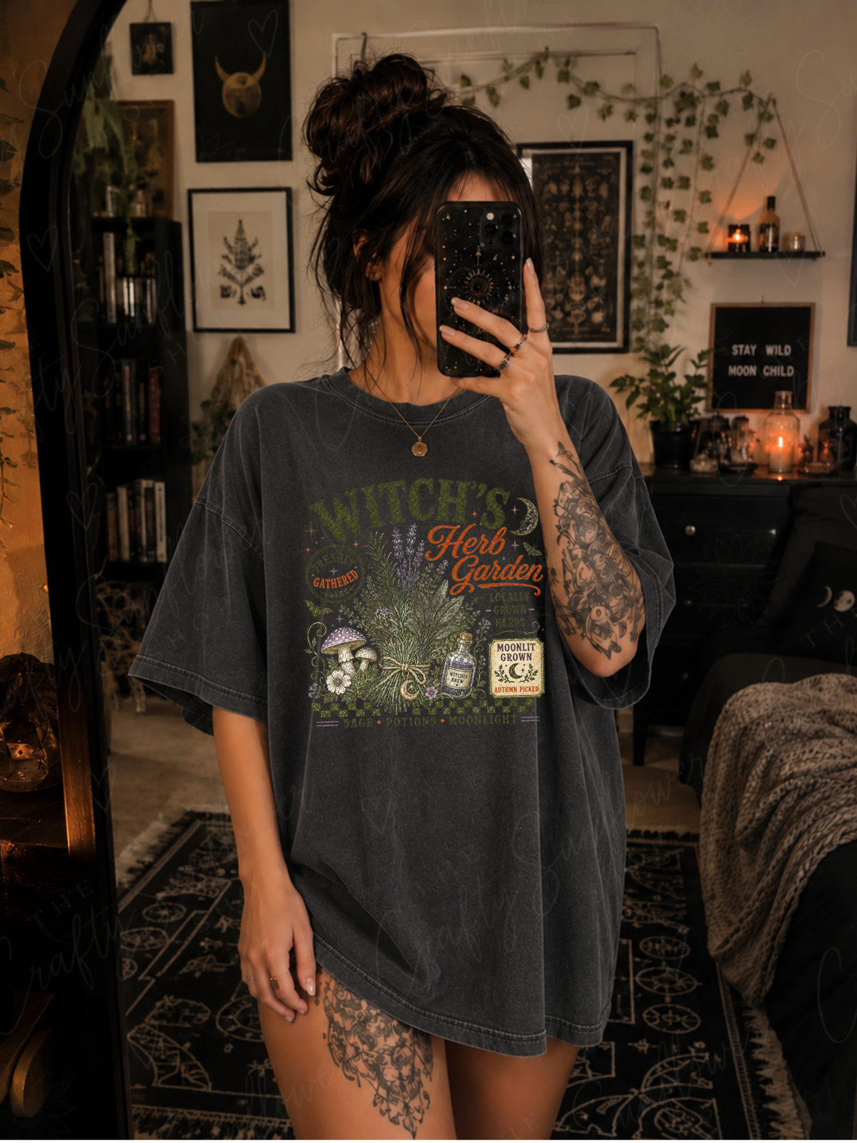 Witch's Herb Garden Graphic T-Shirt | Sweatshirt