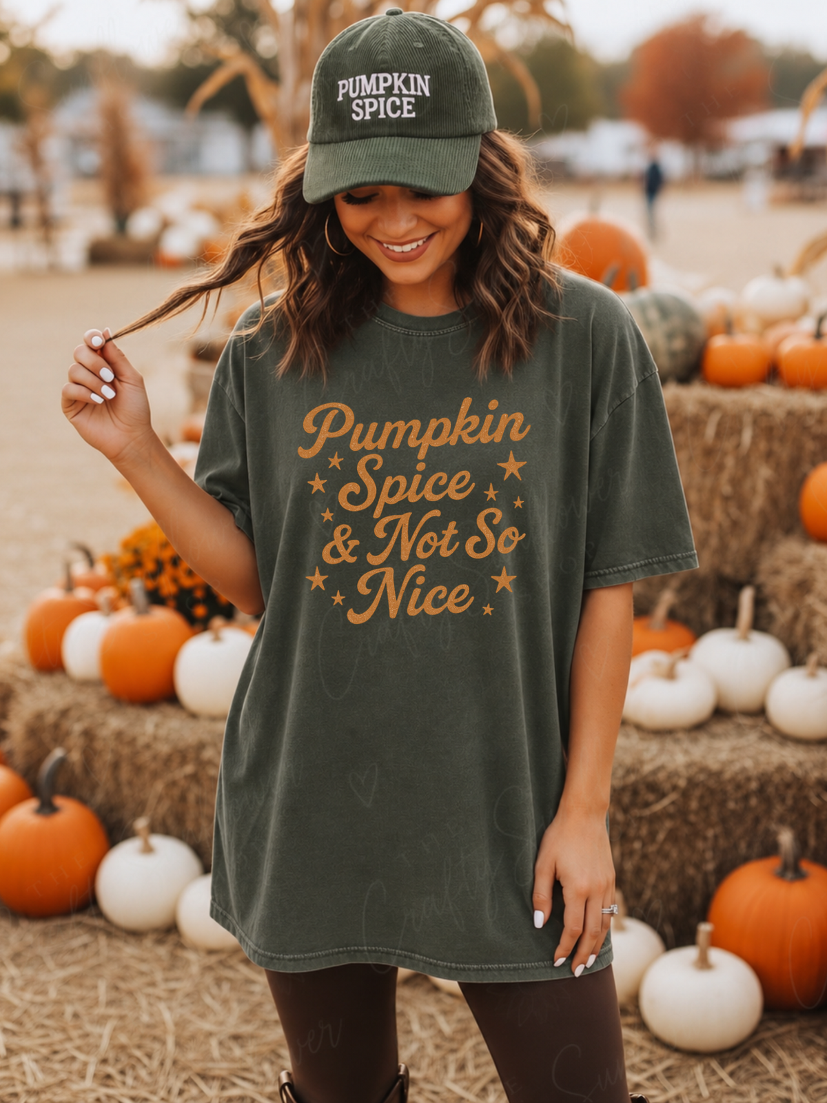 Pumpkin Spice & Not So Nice Graphic T-Shirt | Sweatshirt