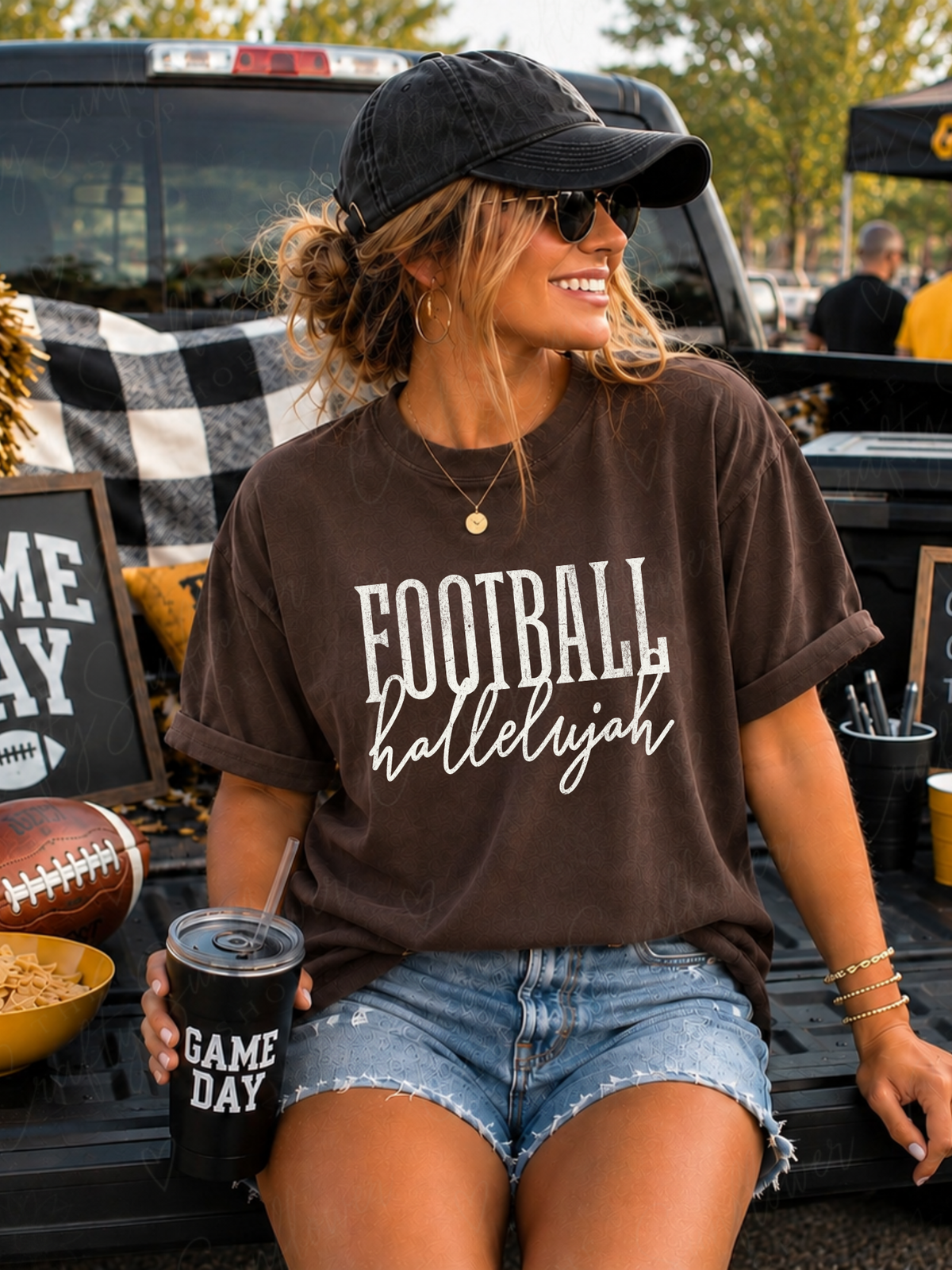 Football Hallelujah Graphic T-Shirt | Sweatshirt