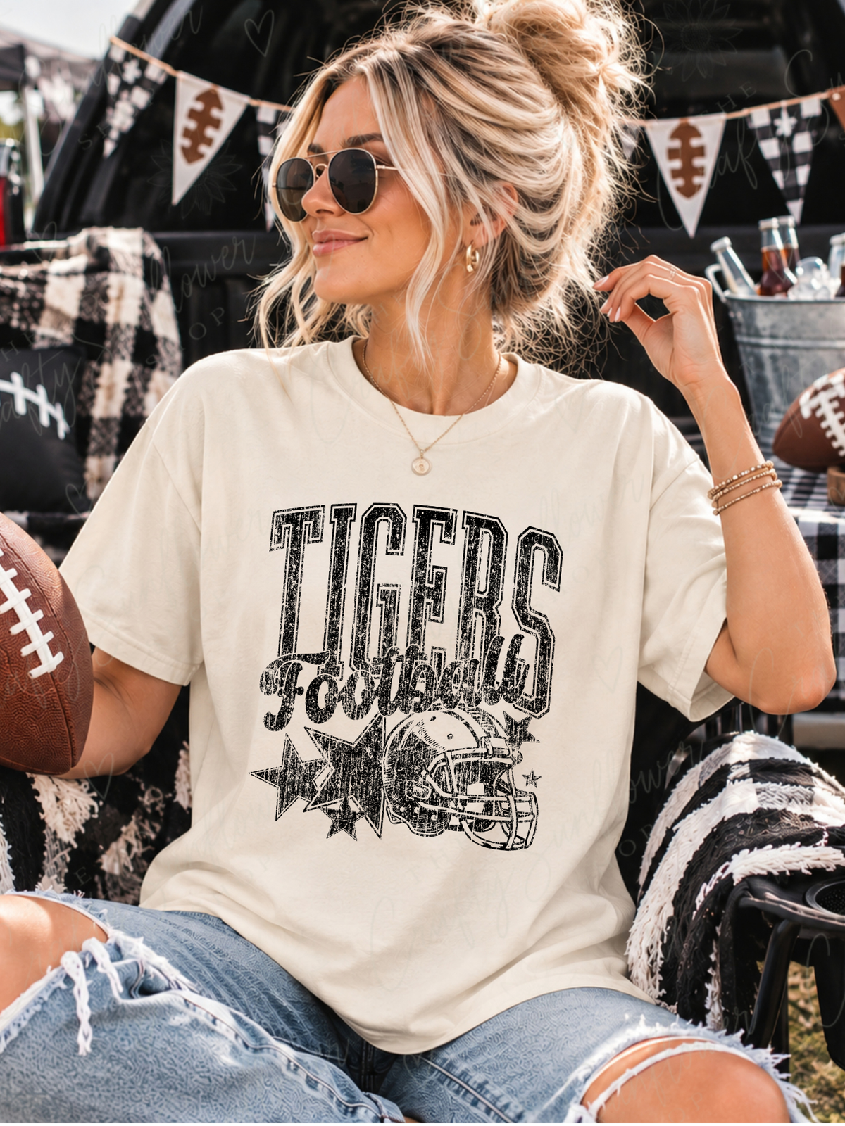 Custom Football Mascot Graphic T-Shirt | Sweatshirt