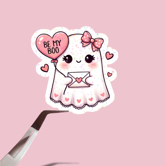 Be My Boo Ghost Holographic Sticker