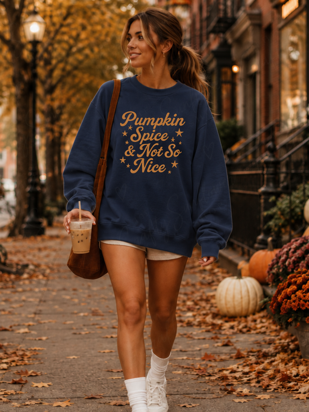 Pumpkin Spice & Not So Nice Graphic T-Shirt | Sweatshirt