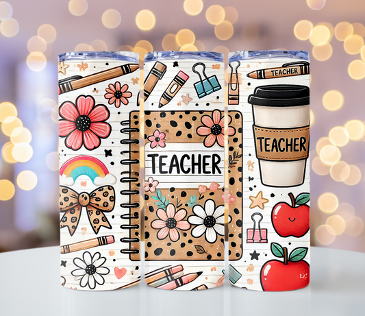 Leopard Teacher Tumbler